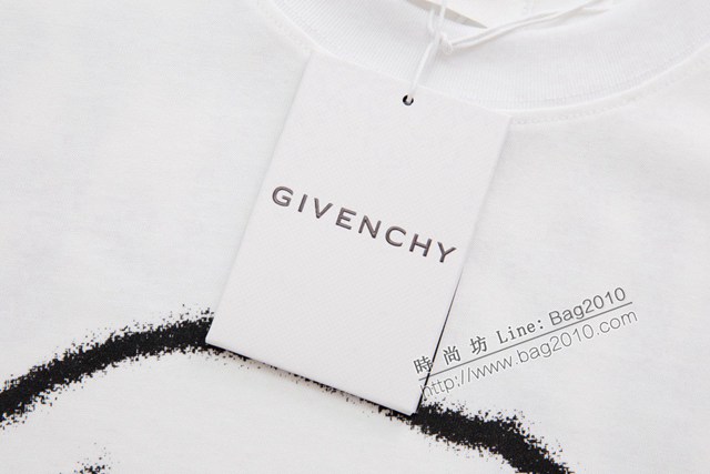 Givenchy專櫃紀梵希專門店2023SS新款印花燙鑽T恤 男女同款 tzy2635